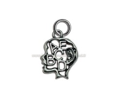 Bomboniera Laurea Ciondolo logopedia in Metallo Argentato - Bomboniera Made in Italy