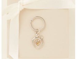 Portachiavi Abbraccio anello piccolo claraluna