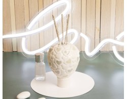 Bomboniera Matrimonio Claraluna diffusore mongolfiera cuori piccolo