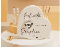 bomboniera claraluna diffusore cuore silver