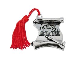 Bomboniera Laurea pergamena Scienze Infermieristiche con Nappina Rossa