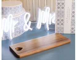 Bomboniera  Matrimonio Claraluna tagliere acacia grande