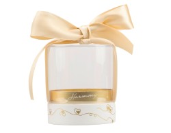 Bomboniera Matrimonio Harmony profumatore carrozza rosa perlata con strass - corona e ruote oro su Bomboniere Dolci Emozioni