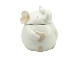 Bomboniera Prima comunione Harmony elefante porcellana con candela profumata