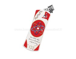 Bomboniera laurea biologia chimica segnalibro personalizzato con scatola su Bomboniere Dolci Emozioni