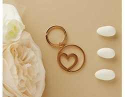 Portachiavi Grande Cuore Oro