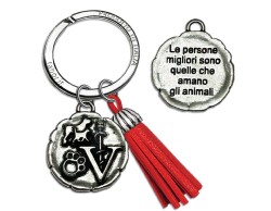 Bomboniera laurea veterinaria portachiavi con scatola