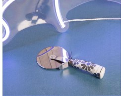 Bomboniera Matrimonio Claraluna taglia pizza blu e tortora