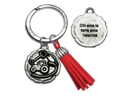 Bomboniera laurea agraria portachiavi con scatola