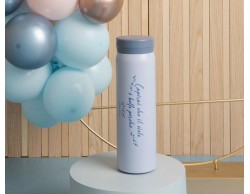 Bomboniera Battesimo, Comunione, Cresima Claraluna borraccia azzurra