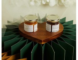 Bomboniera Matrimonio by Claraluna 2026 Vassoio in Acacia con Marmellate Fichi e Mora