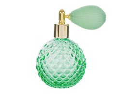 Portaprofumo Spray Ricaricabile in Vetro verde 100 ml con Astuccio - Elegante Bomboniera