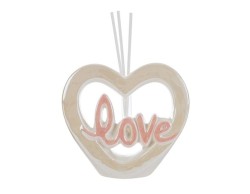 Bomboniera matrimonio le stelle Profumatore Cuore Love in Porcellana