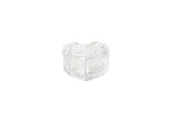 Bomboniera Matrimonio harmony CANDELA CUORE VETRO CON G.BOX E SACCHETTO