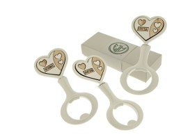 Bomboniera Matrimonio ETM unique apribottiglia assortito in 3 modelli