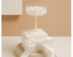 Bomboniera Matrimonio Claraluna candela in bicchiere